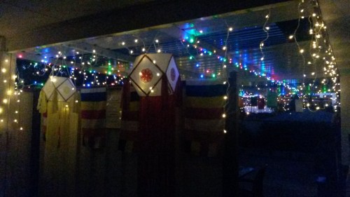 Vesak lanterns and lights at Patacara Bhikkhuni Hermitage in May 2014.