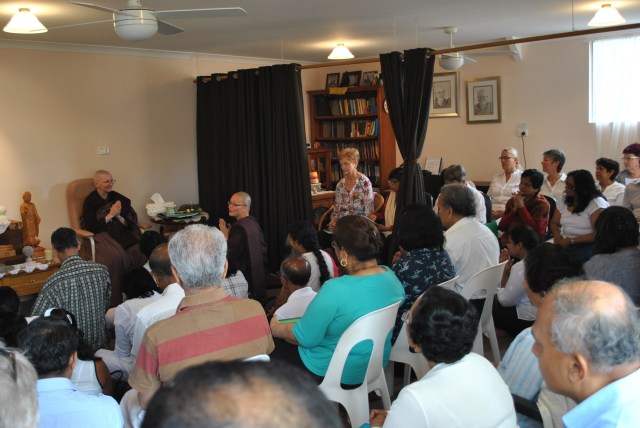 The End of rains Cloth Offering Ceremony at Patacara Bhikkhuni Hermitage on 31st October 2015. Photo by Havindra. 